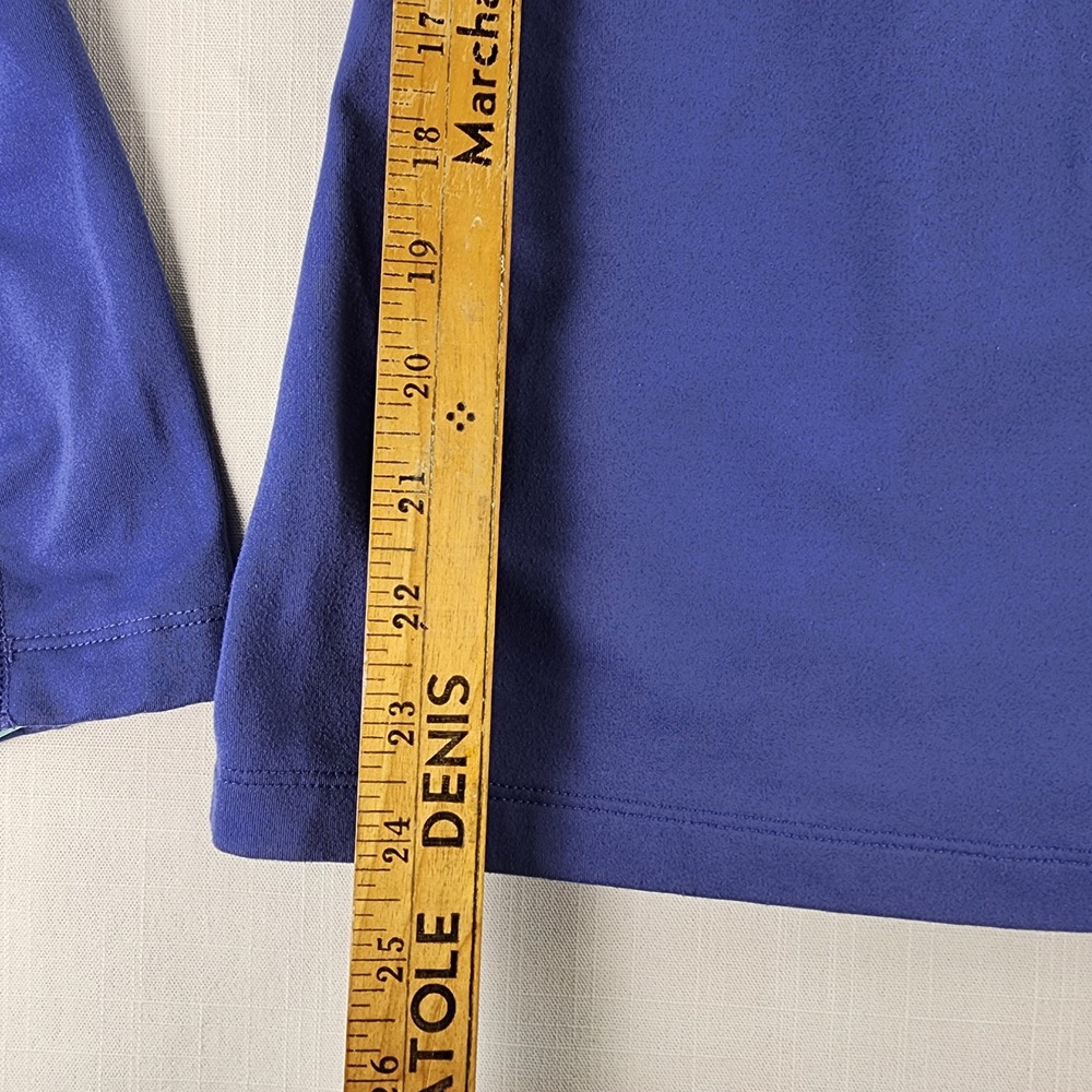 Nike Quarter-Zip Pullover Womens M Blue Just Do It Athletic Polyester Blend - Picture 7 of 12